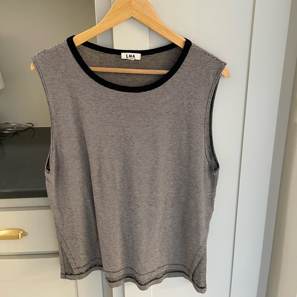 LNA women’s size M sleeveless black top